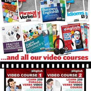 Mags, books and video course covers