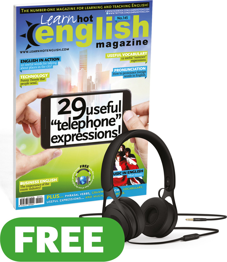 Free English learning magazine, Learn Hot English