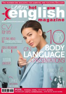 Learn Hot English mag 1 cover body language