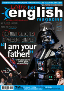 Learn Hot English No. 6 magazine cover with Darth Vader